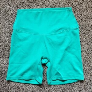 PARAGON Women’s High-Waist Bike Shorts with Sculptseam Plus in Teal Green